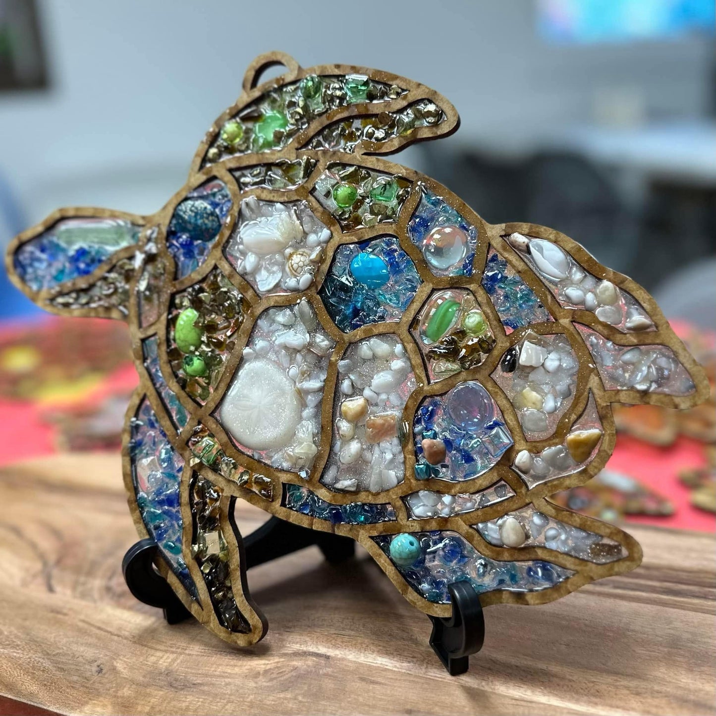 DIY Shining Glass Sea Turtle