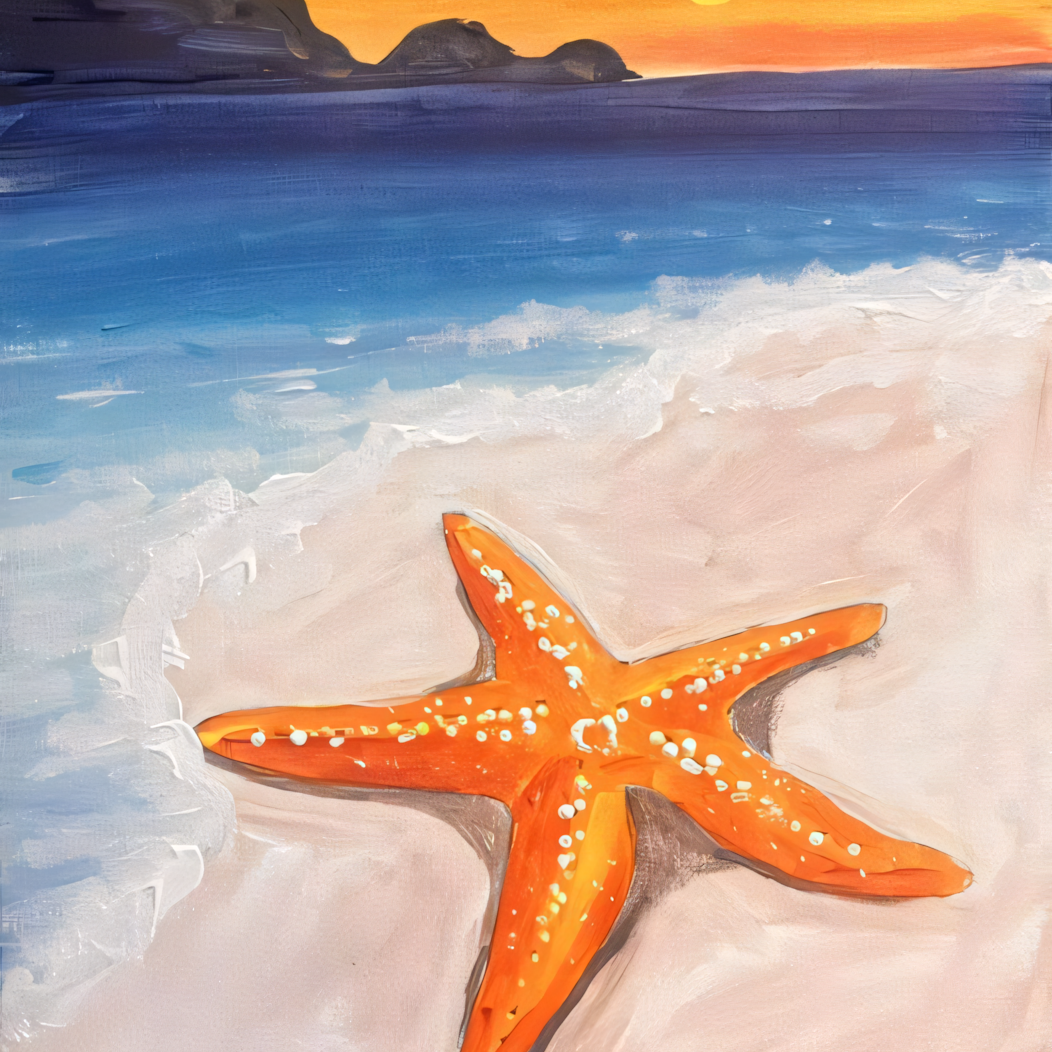 Starfish at Sunset