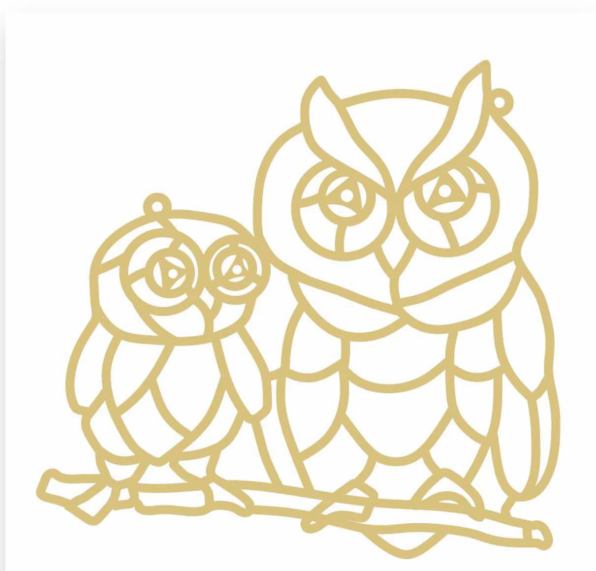 DIY Momma and Baby Owl