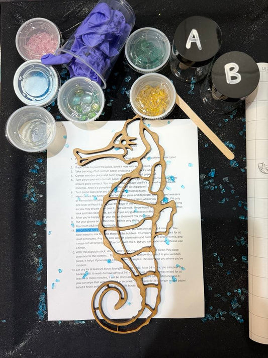 DIY Seaglass Sea Horse