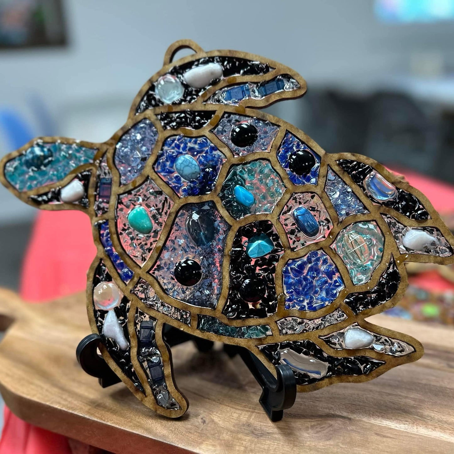 DIY Shining Glass Sea Turtle