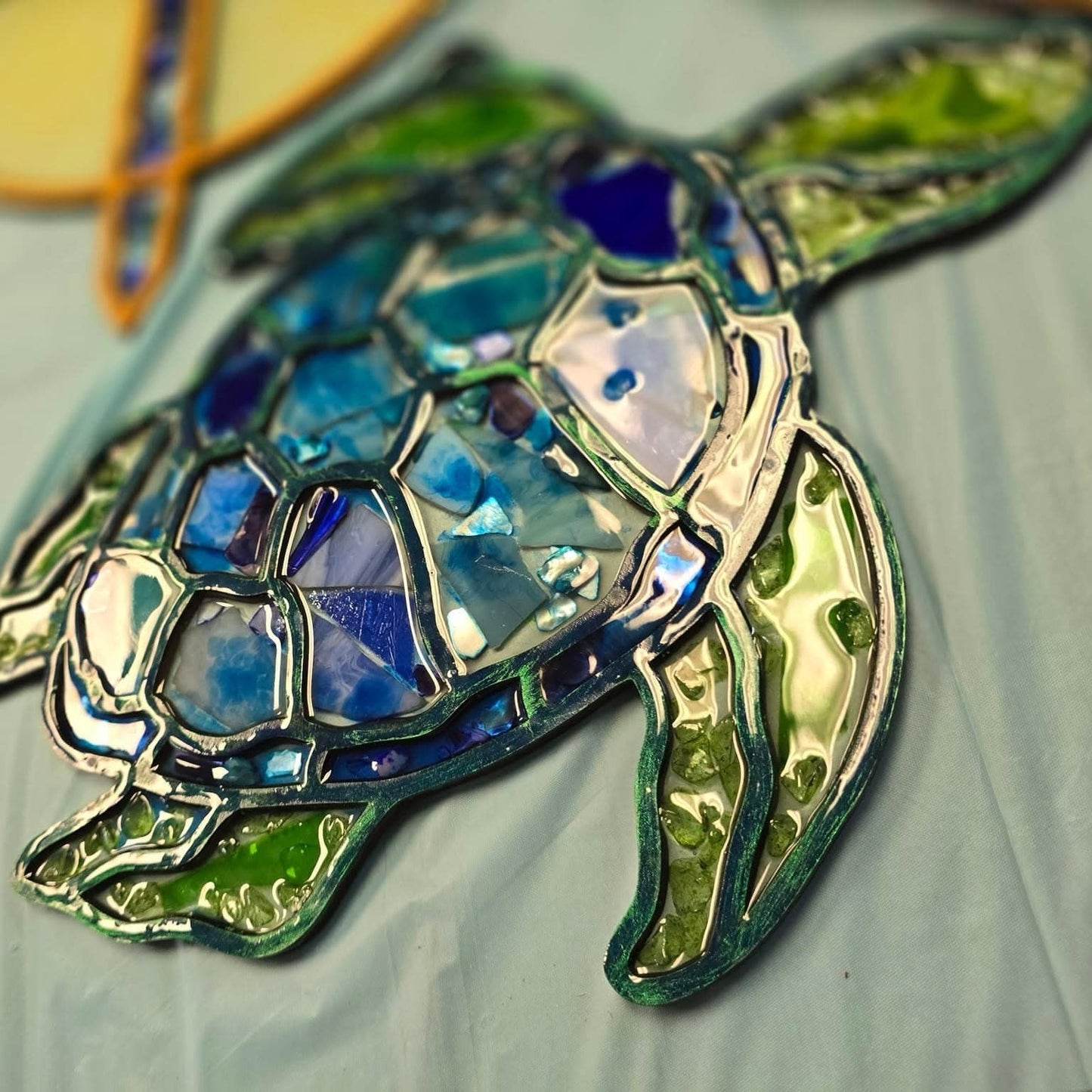 DIY Shining Glass Sea Turtle