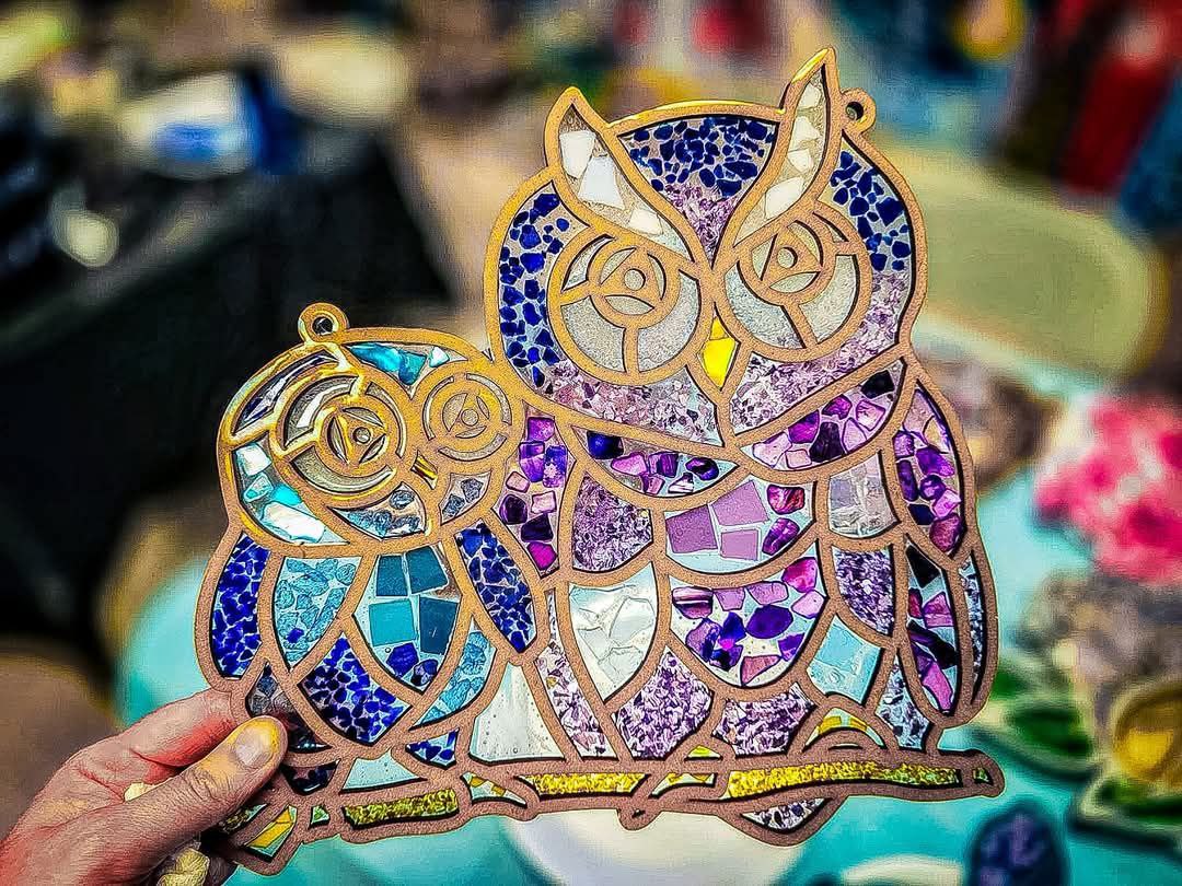 DIY Momma and Baby Owl