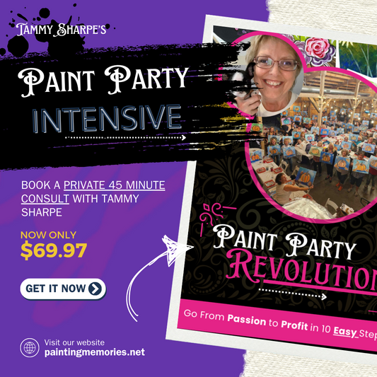 Paint Party Revolution - 45 Minute Intensive with Tammy Sharpe