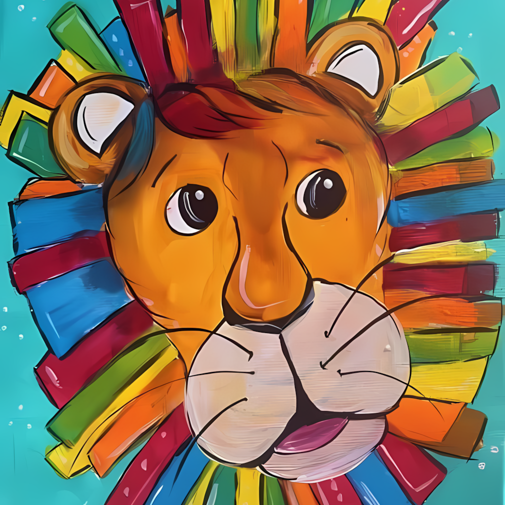 Colorful Lion