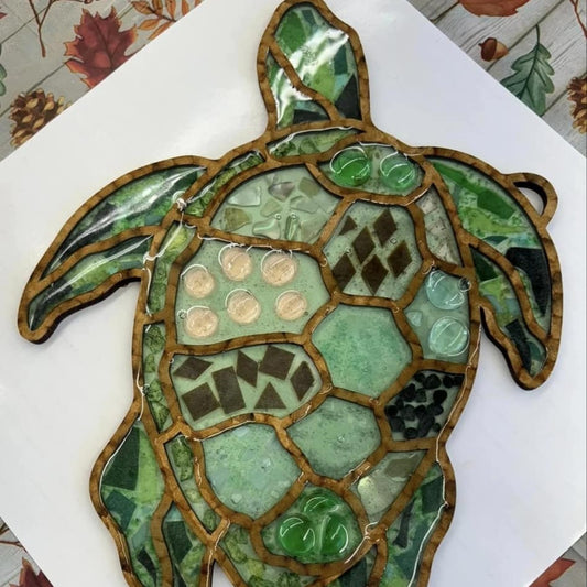 Shining Glass Sea Turtle